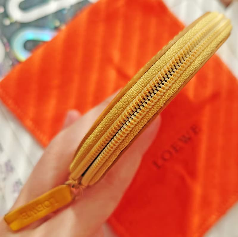 中古孤品 Loewe 圓餅乾小收納包 錢包零錢夾 零錢包散銀包 散紙包