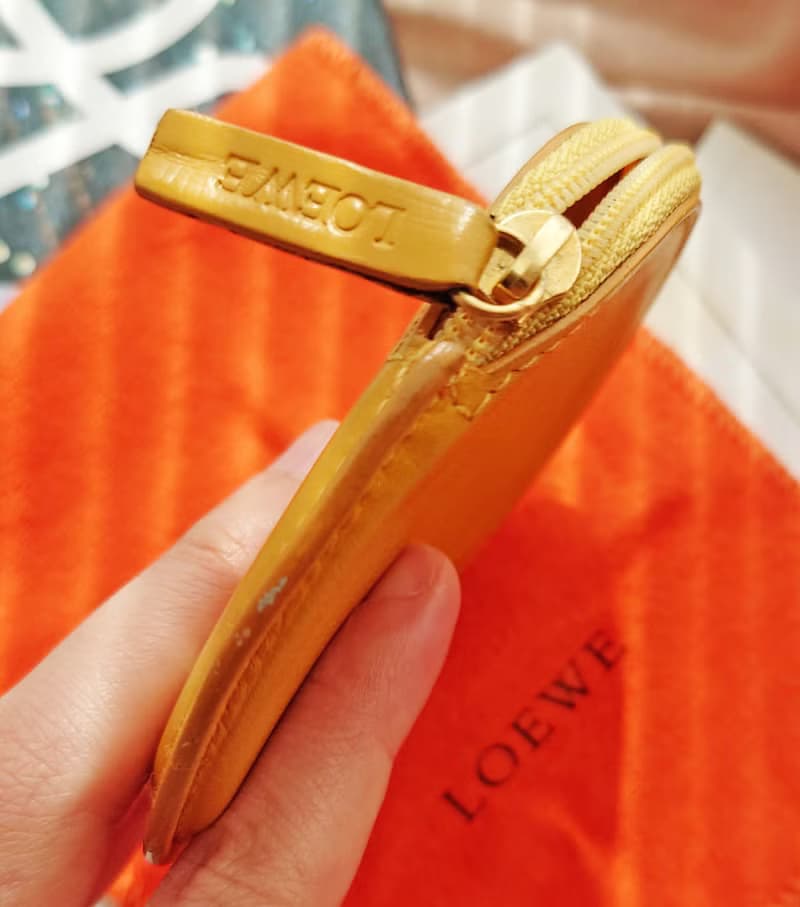 中古孤品 Loewe 圓餅乾小收納包 錢包零錢夾 零錢包散銀包 散紙包