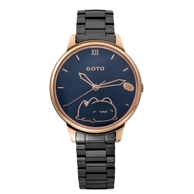 GOTO x 貓貓蟲咖波聯名–咖波躺躺金屬線條版–鋼帶