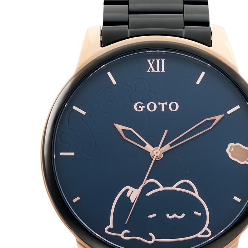 GOTO x 貓貓蟲咖波聯名–咖波躺躺金屬線條版–鋼帶