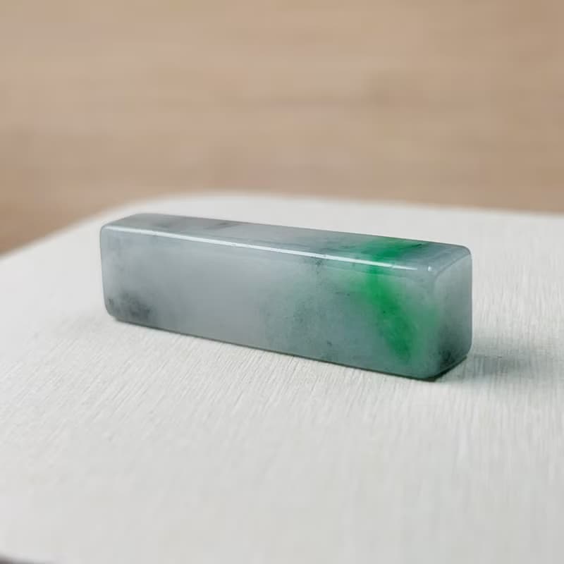 飄陽綠翡翠印章 | 天然緬甸玉A貨翡翠 | 送禮