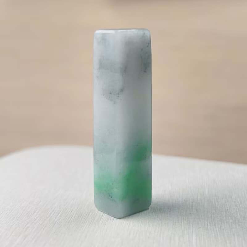 飄陽綠翡翠印章 | 天然緬甸玉A貨翡翠 | 送禮
