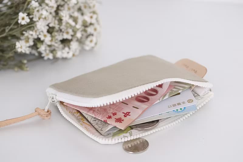 來一塊豆腐包 - 日本帆布 / 美國AGF花布 / 零錢包/L型零錢包
