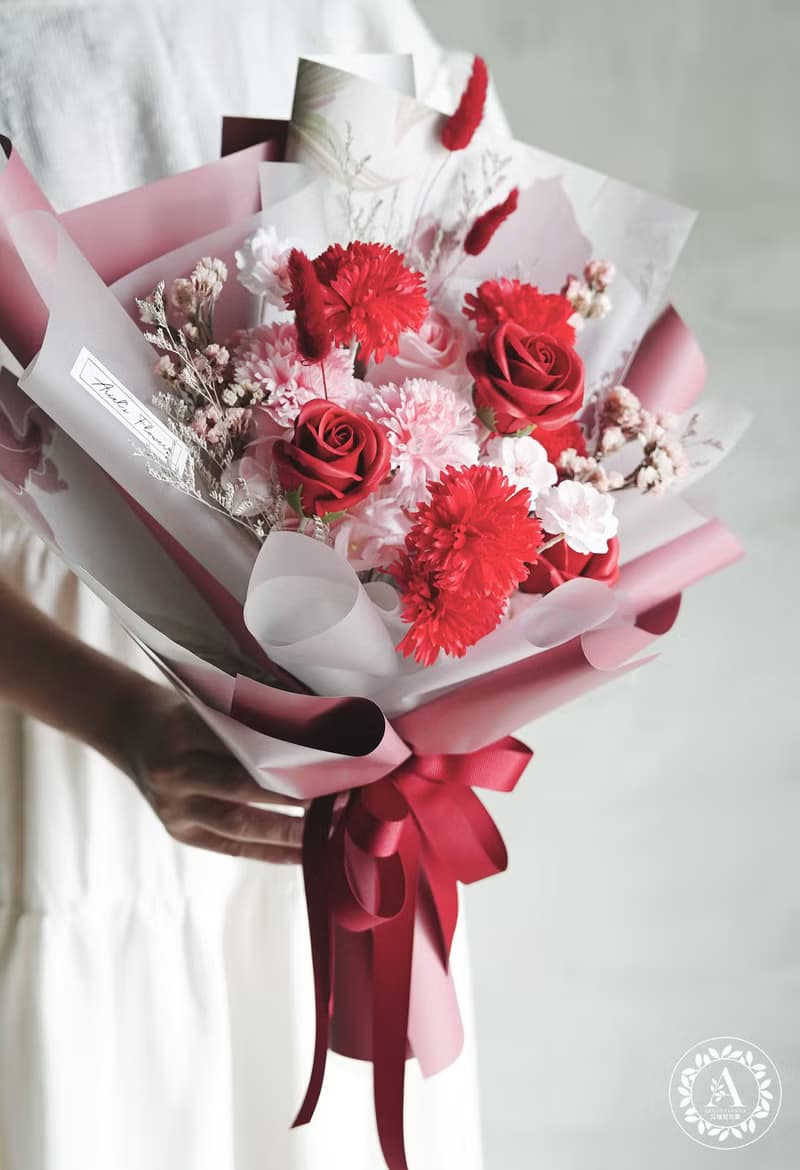 母親節花禮 / 香芬皂花系列 / 康乃馨香氛皂花束