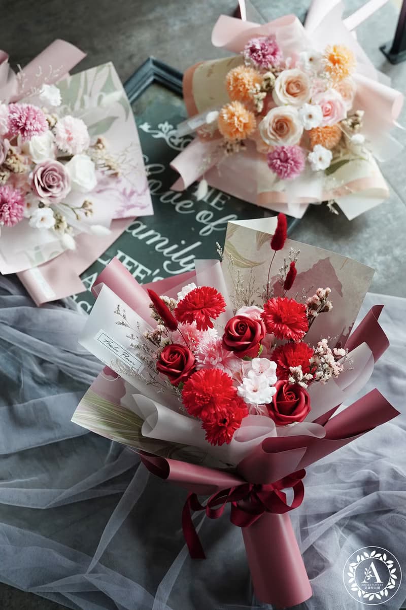 母親節花禮 / 香芬皂花系列 / 康乃馨香氛皂花束