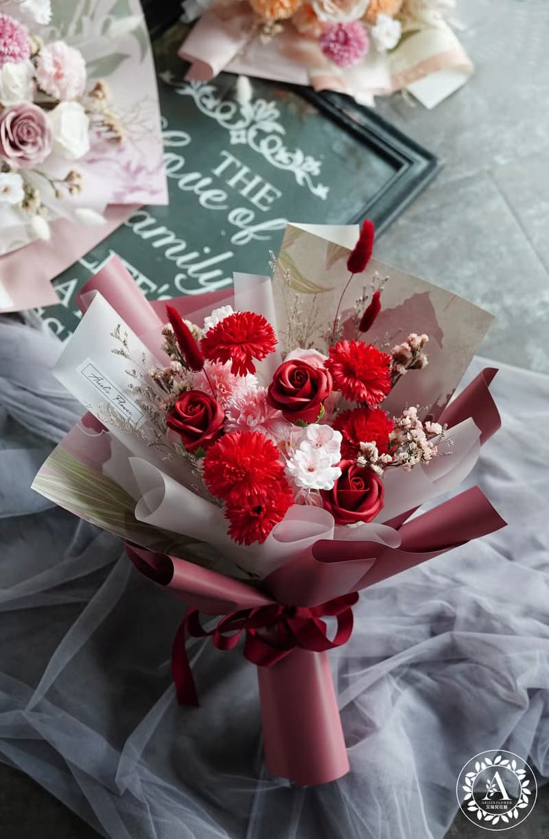 母親節花禮 / 香芬皂花系列 / 康乃馨香氛皂花束