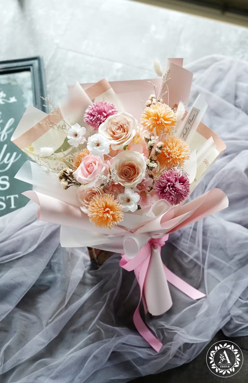 母親節花禮 / 香芬皂花系列 / 康乃馨香氛皂花束