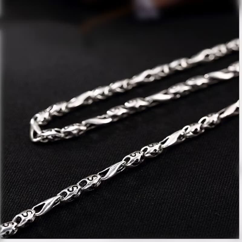 925 Sterling Silver Chains Necklace without Pendant Unisex Handmade Fine Jewelry
