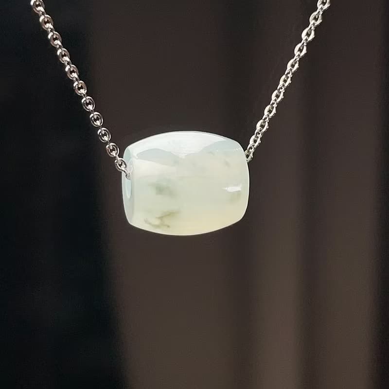 冰種飄綠花翡翠路路通 | 天然緬甸玉翡翠A貨
