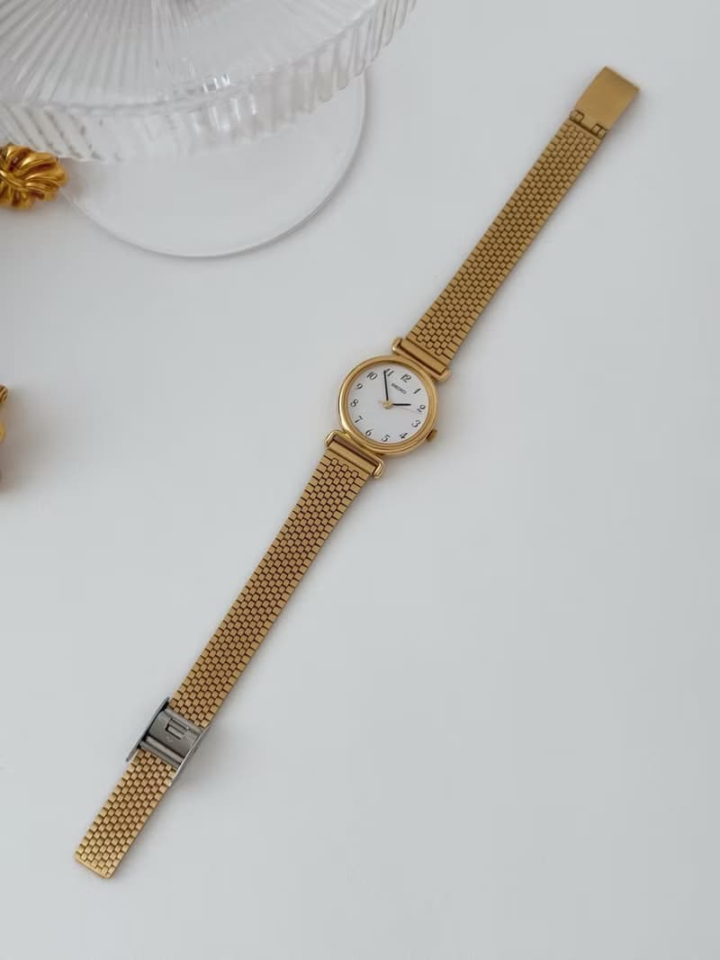 Vintage Seiko Gold Tone Bracelet Watch