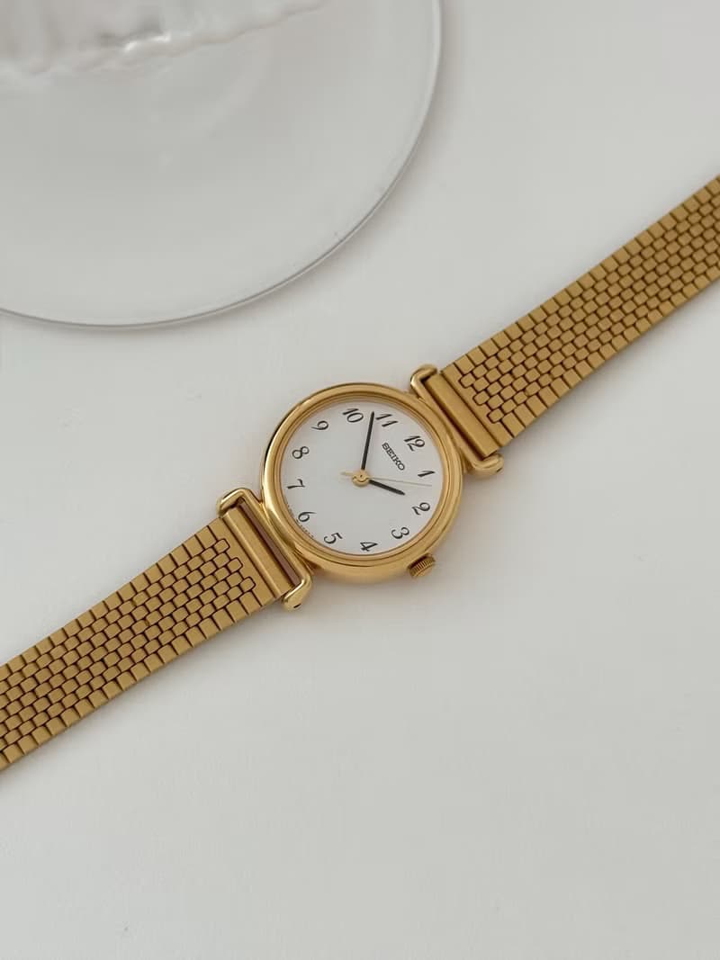 Vintage Seiko Gold Tone Bracelet Watch
