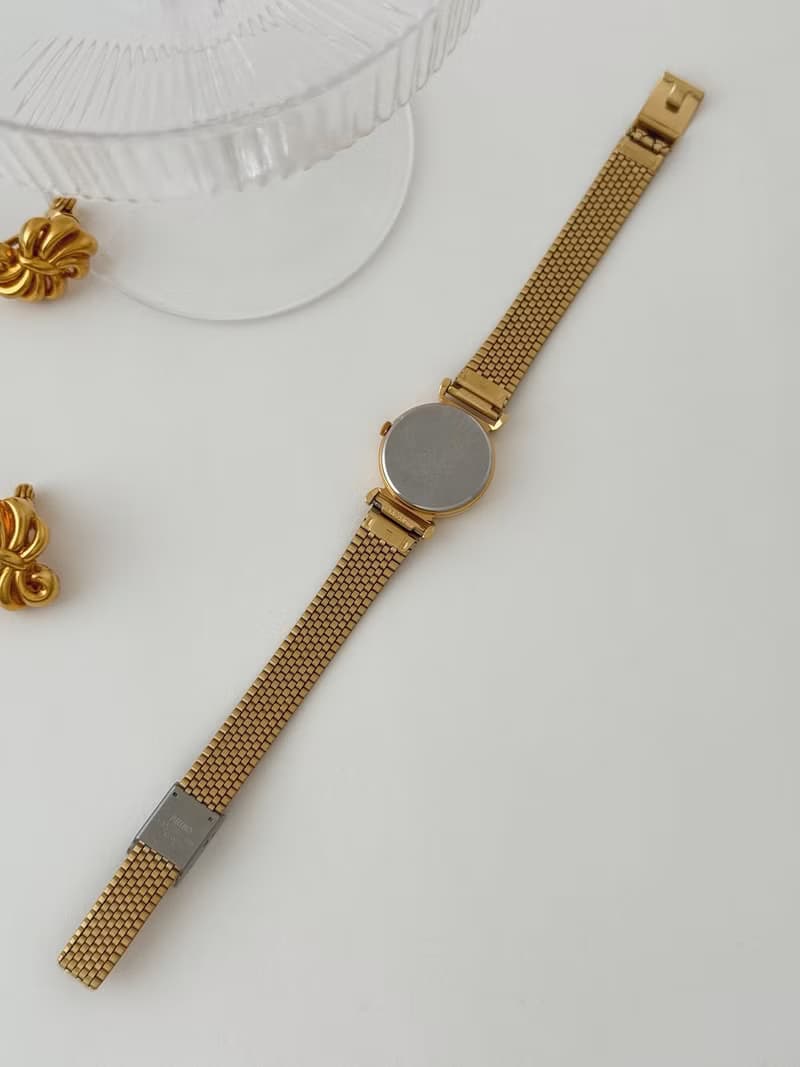 Vintage Seiko Gold Tone Bracelet Watch