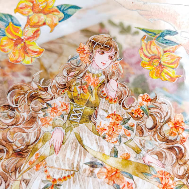 GL1235 法國香水茉莉少女  / 紙膠帶 Masking Tape