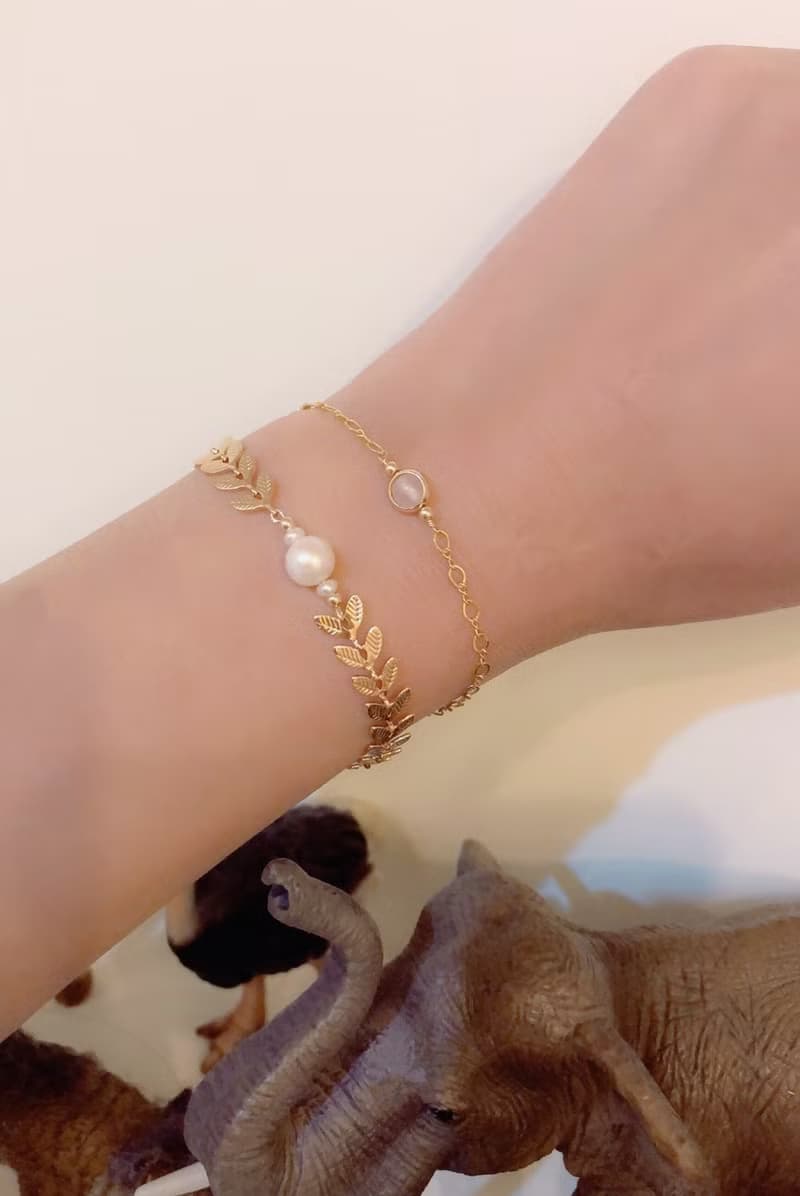 桂冠花圈 珍珠手鍊