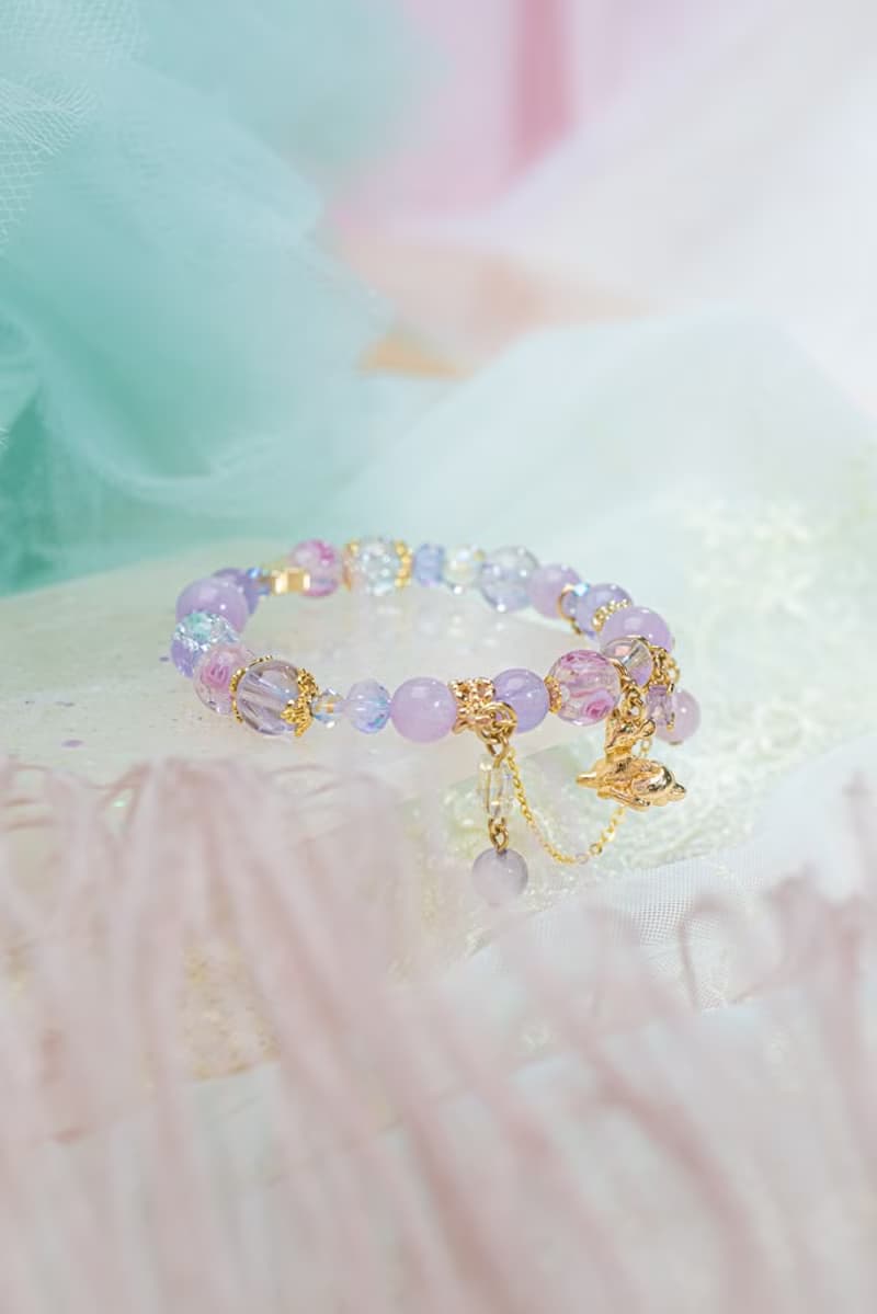 夜鹿幽谷天然貓眼紫理輝石手鍊