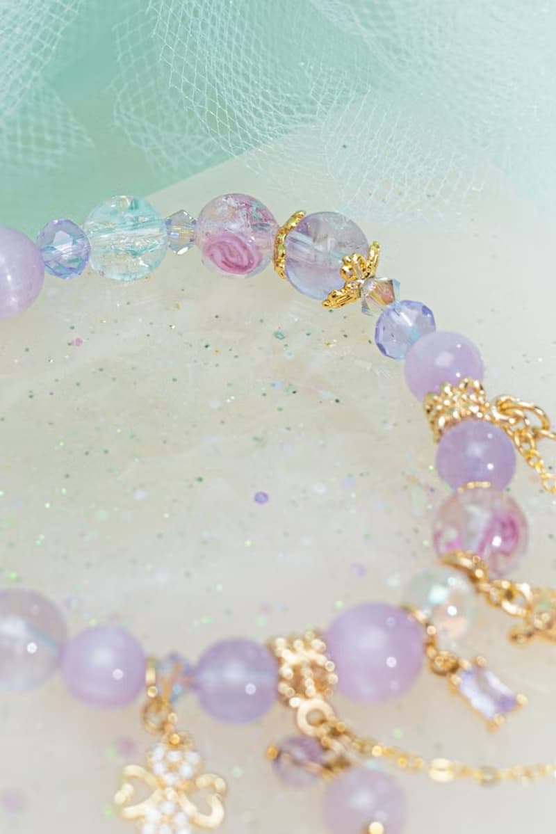 夜鹿幽谷天然貓眼紫理輝石手鍊