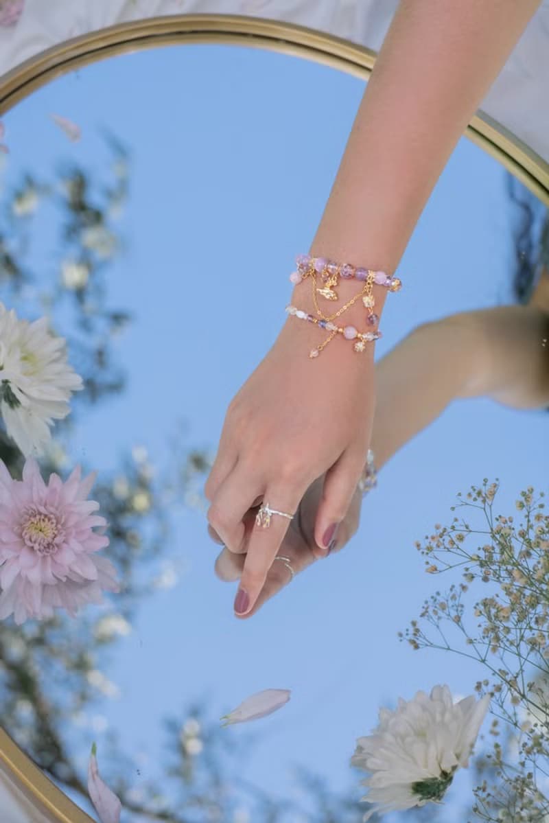 夜鹿幽谷天然貓眼紫理輝石手鍊