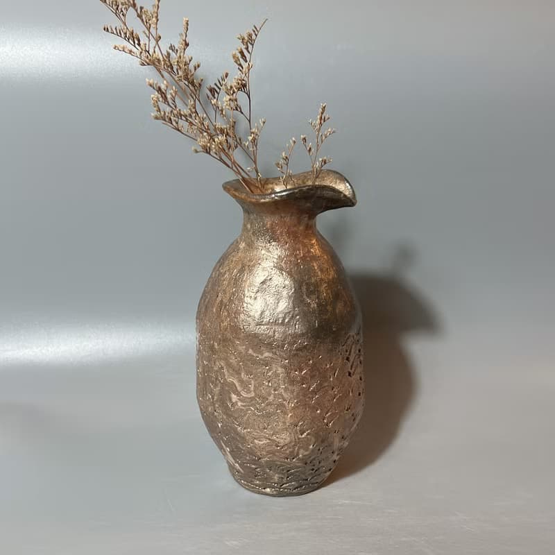 純手捏柴燒花器 / 小平凡手作