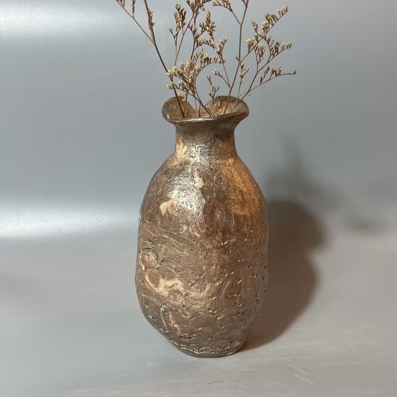 純手捏柴燒花器 / 小平凡手作