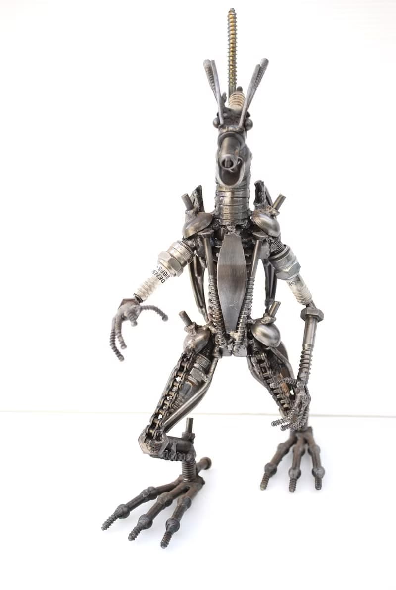 Dragon Scrap Metal Sculpture, Wow Gift For Son, Wow Anniversary gift for him