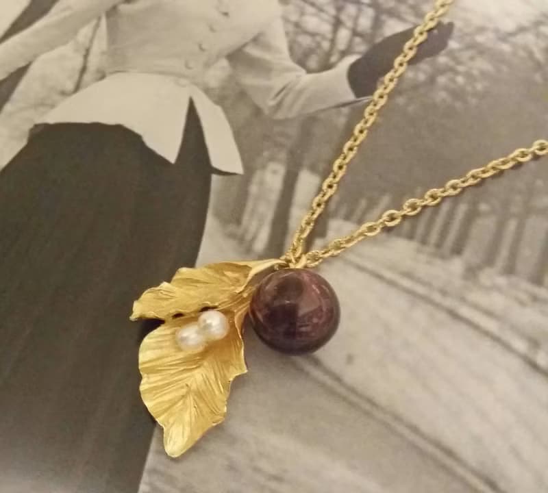 時間的河*  手工琉璃 精油項鍊 香氛 輕珠寶