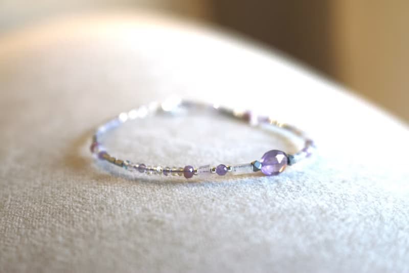 手鍊 紫水晶 紫心石 紫玉 - 笑翻了 -