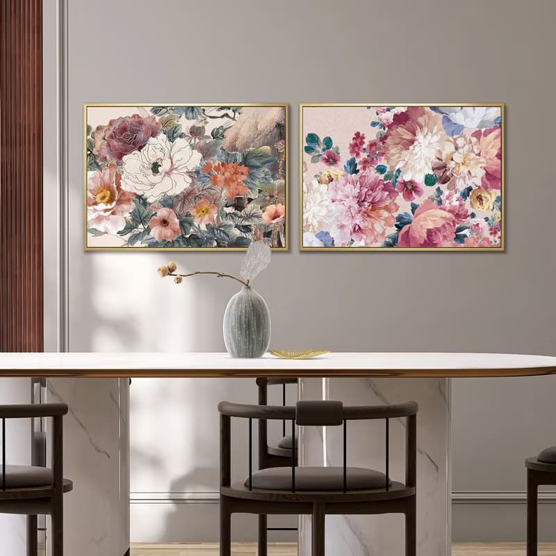 攢花簇錦 - 花卉掛畫/新年花卉裝飾掛畫/花卉插畫/客廳掛畫