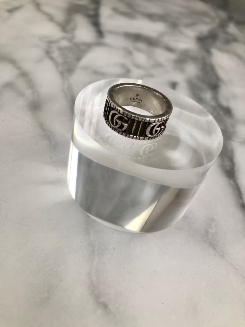 【 日本直送　名牌中古包 】GUCCI グッチ 指輪 シルバー マーモント vintage ヴィンテージ オールド cwb566
