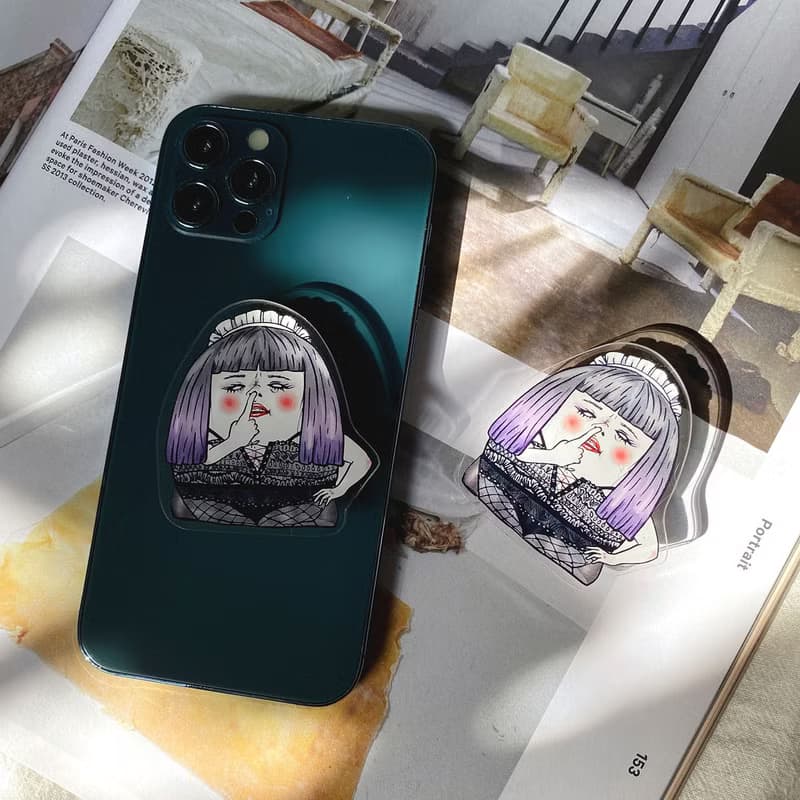 豬女西施 造型手機支架