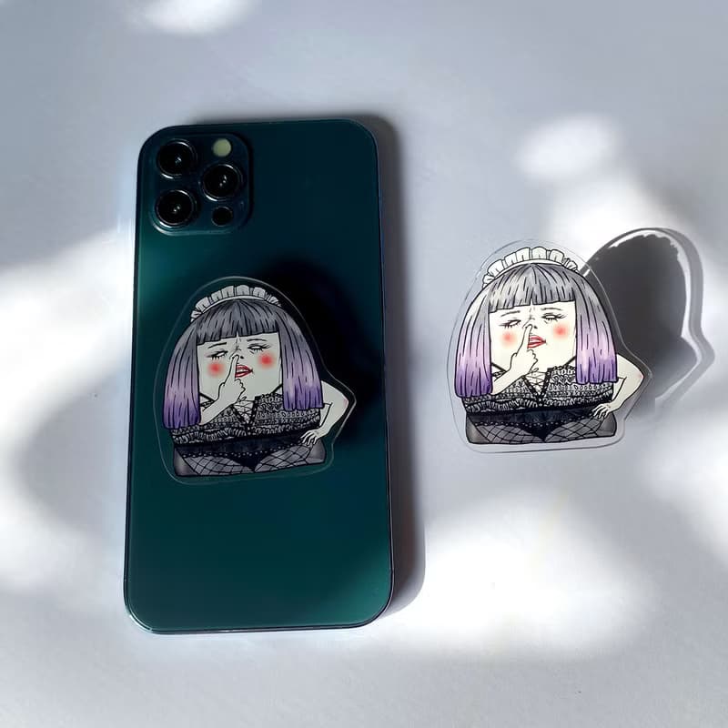 豬女西施 造型手機支架
