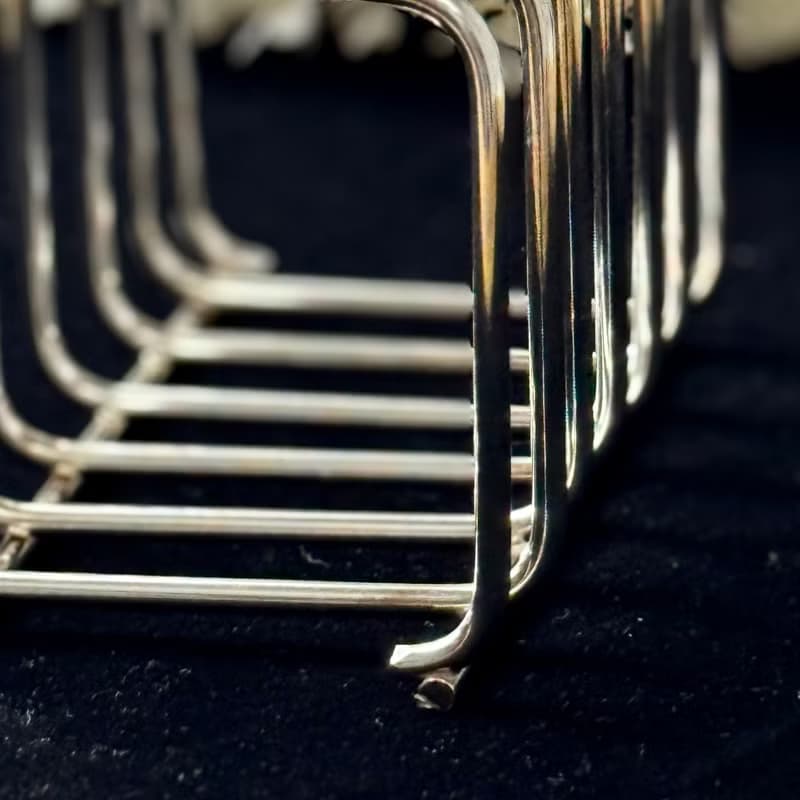 50752-典雅法國古董鍍銀吐司架