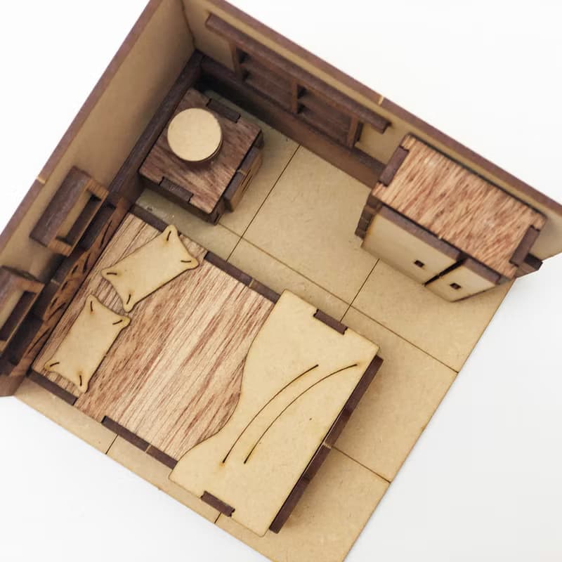 【手作DIY】袖珍小屋 娃娃屋 扮家家酒 擬真模型 擺飾 寵物 生日
