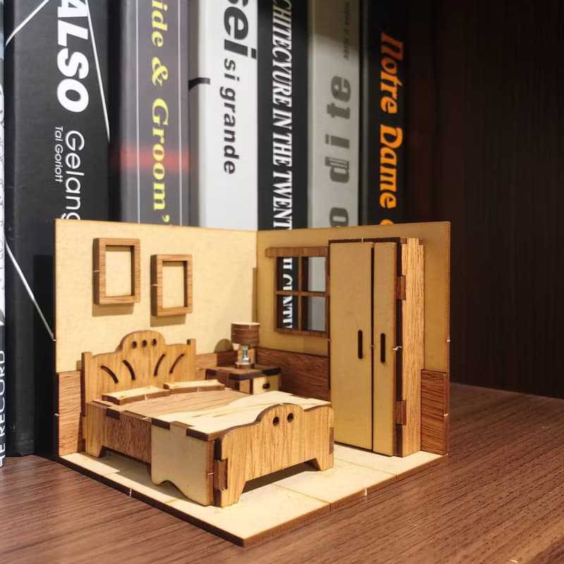 【手作DIY】袖珍小屋 娃娃屋 扮家家酒 擬真模型 擺飾 寵物 生日