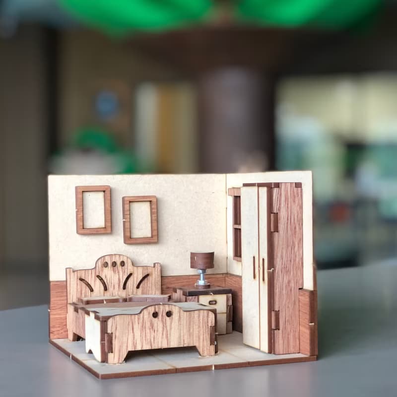 【手作DIY】袖珍小屋 娃娃屋 扮家家酒 擬真模型 擺飾 寵物 生日