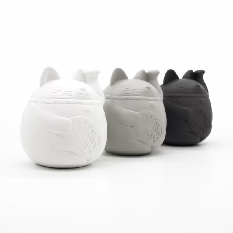 Maneki-neko Aroma stone I 招財貓擴香石 I 水泥 I 附5mi精油－