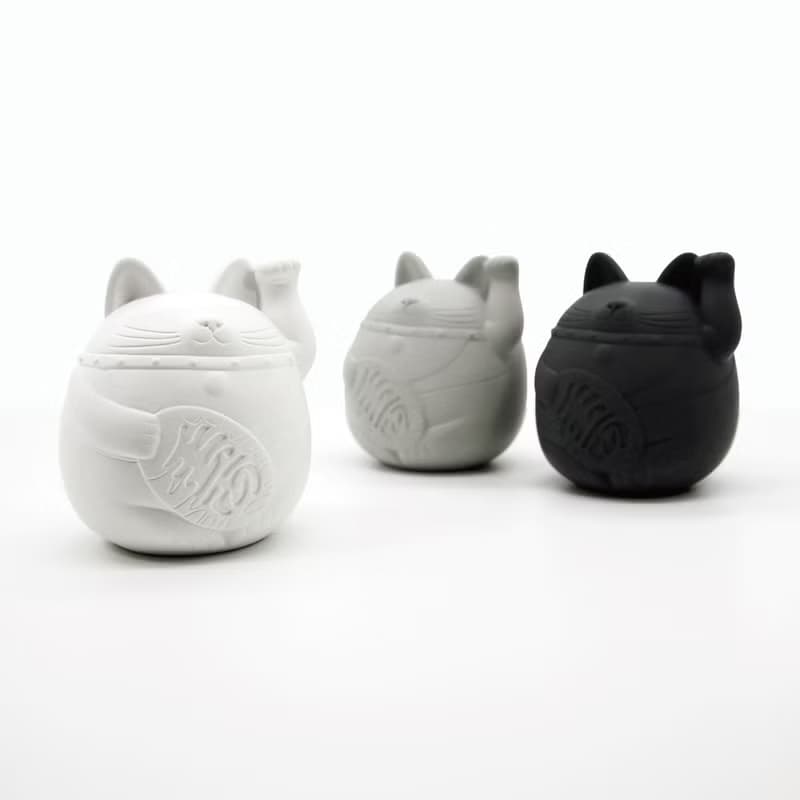 Maneki-neko Aroma stone I 招財貓擴香石 I 水泥 I 附5mi精油－