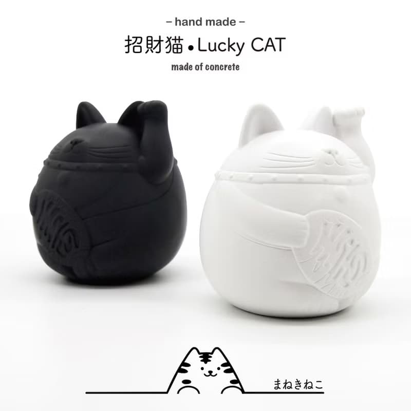 Maneki-neko Aroma stone I 招財貓擴香石 I 水泥 I 附5mi精油－