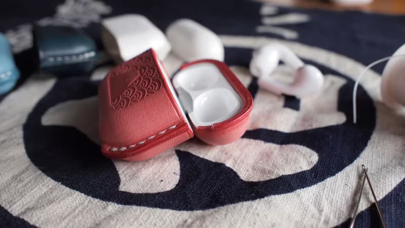 富士山Airpods pro / Airpods pro 2 皮革保護套