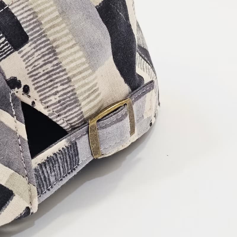 【HiGh MaLi】狩獵帽 | 小偷帽 | 黑灰水彩條紋#日系#搭配#日本布