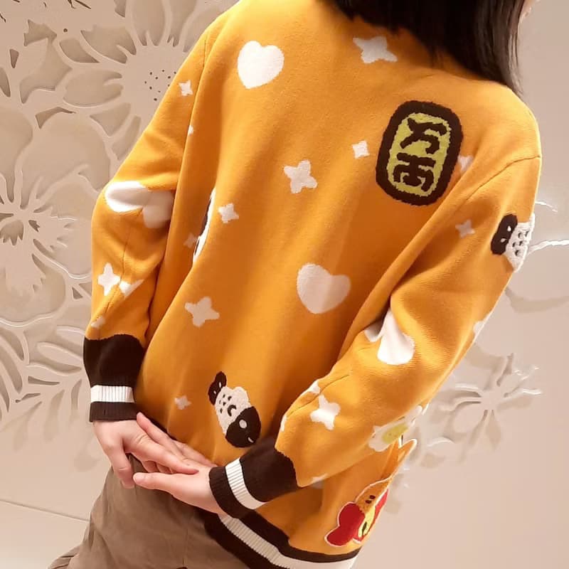 招財貓純棉毛衣