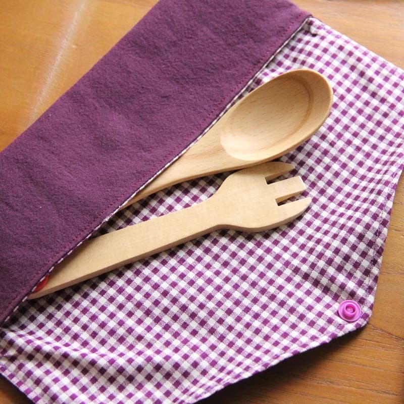 文青風環保筷袋 ~紫 收納包.環保筷袋.手作餐具袋