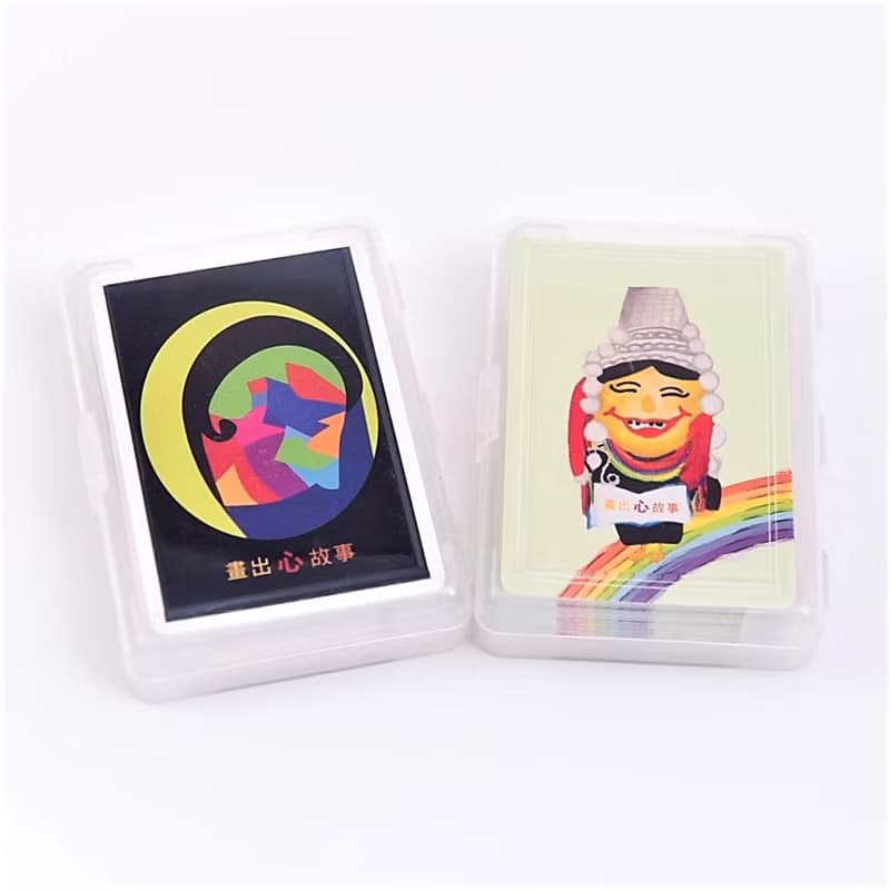 石頭紙撲克牌組/MIT台灣製造/防水耐髒/泡湯露營/泰國山村學生畫