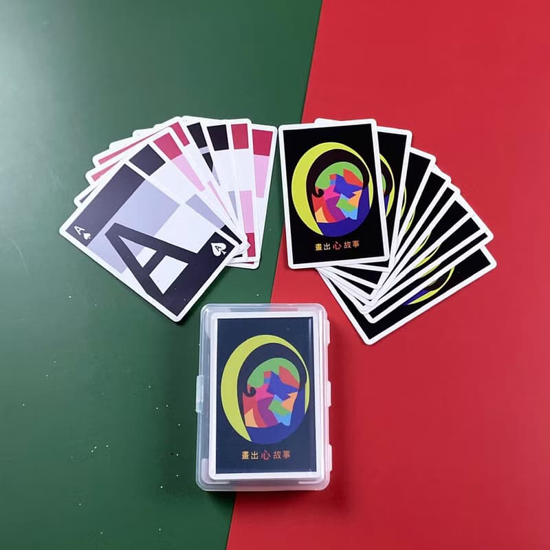 石頭紙撲克牌組/MIT台灣製造/防水耐髒/泡湯露營/泰國山村學生畫