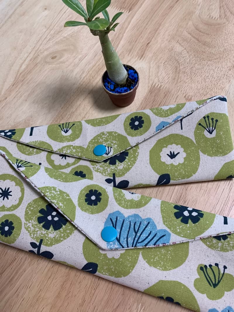 文青風環保纯棉筷袋 春花鬧 原胚情懷 日本 繁花 花海  潮物 收纳