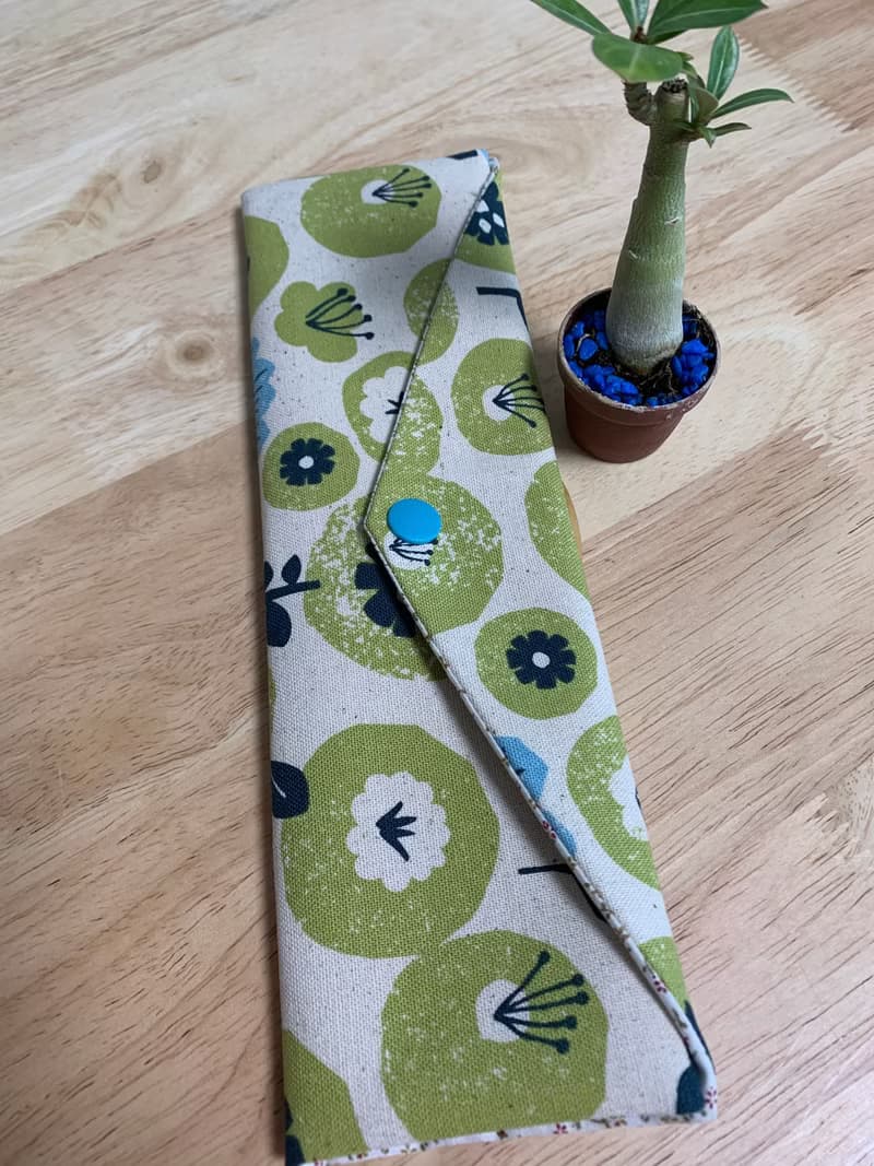 文青風環保纯棉筷袋 春花鬧 原胚情懷 日本 繁花 花海  潮物 收纳