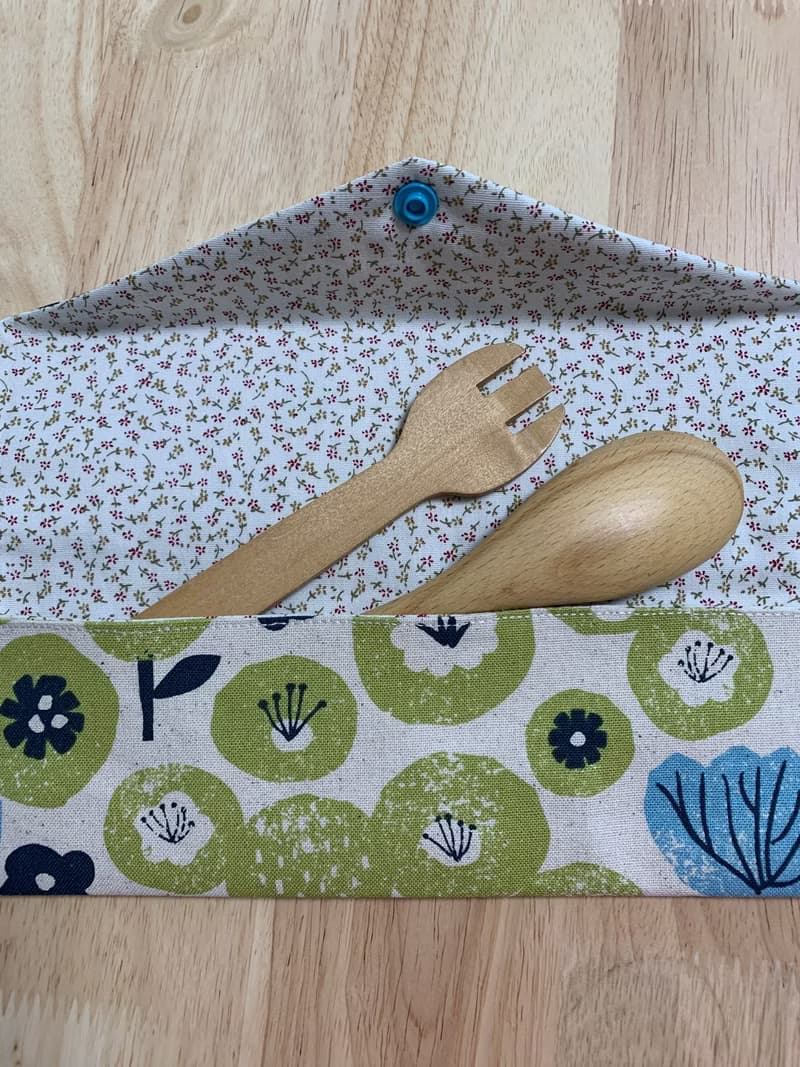 文青風環保纯棉筷袋 春花鬧 原胚情懷 日本 繁花 花海  潮物 收纳