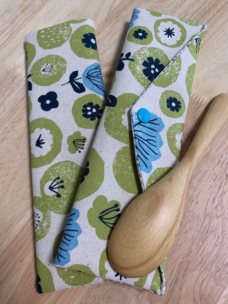 文青風環保纯棉筷袋 春花鬧 原胚情懷 日本 繁花 花海  潮物 收纳