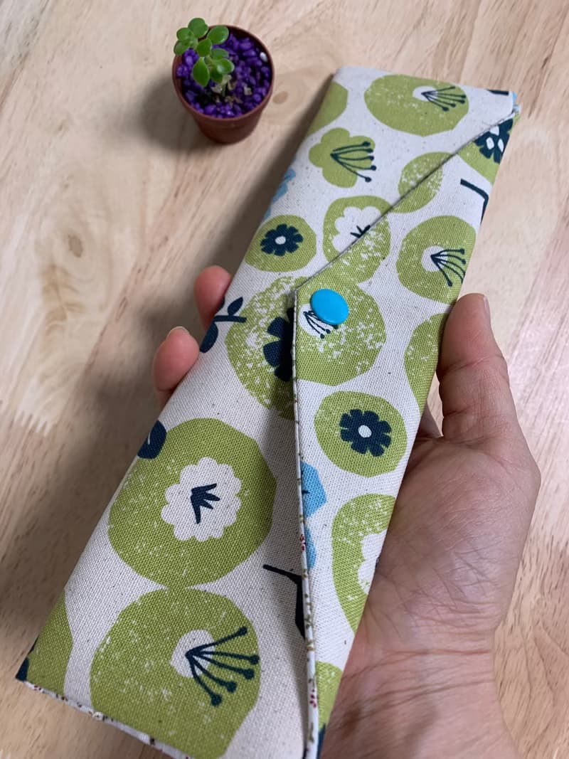 文青風環保纯棉筷袋 春花鬧 原胚情懷 日本 繁花 花海  潮物 收纳