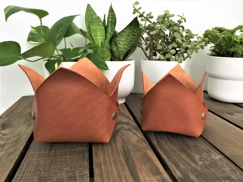 花盆套 // 皮革花盆套 // 喬遷 / 搬家禮物推薦 // 辦公桌點綴