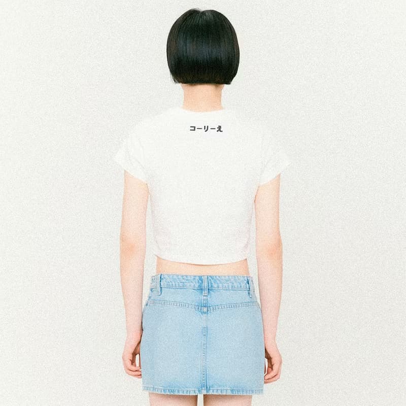Symbol Scarf Cropped Short-Sleeved T-Shirt White